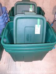 MaxSold Auction: (D) Three green Rubbermaid ECOSense High-Top Storage Totes - London (Ontario, Canada) PARTNER MANAGED Estate Sale Online Auction - Alayne Crescent