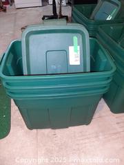 MaxSold Auction: (E) Three green Rubbermaid ECOSense High-Top Storage Totes - London (Ontario, Canada) PARTNER MANAGED Estate Sale Online Auction - Alayne Crescent