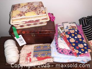 MaxSold Auction: Fabric Lot, amber translucent sewing box & more - London (Ontario, Canada) PARTNER MANAGED Estate Sale Online Auction - Alayne Crescent