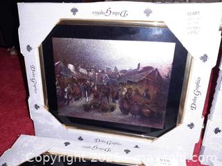 MaxSold Auction: Four framed foil art pictures & two carved wooden plaques - London (Ontario, Canada) PARTNER MANAGED Estate Sale Online Auction - Alayne Crescent