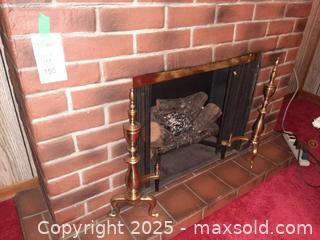 MaxSold Auction: Functional electric faux brick fireplace with mantle - London (Ontario, Canada) PARTNER MANAGED Estate Sale Online Auction - Alayne Crescent