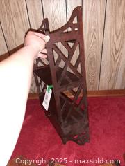 MaxSold Auction: George III style mahogany wall-mounted étagère with three shelves above a single drawer - London (Ontario, Canada) PARTNER MANAGED Estate Sale Online Auction - Alayne Crescent