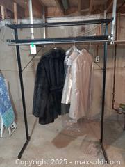 MaxSold Auction: Heavy black metal double-bar garment rack - London (Ontario, Canada) PARTNER MANAGED Estate Sale Online Auction - Alayne Crescent