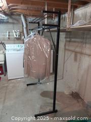 MaxSold Auction: Heavy black metal double-bar garment rack - London (Ontario, Canada) PARTNER MANAGED Estate Sale Online Auction - Alayne Crescent