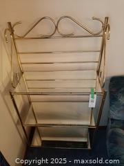 MaxSold Auction: Hollywood Regency brass-toned three-tier mirrored glass shelf - London (Ontario, Canada) PARTNER MANAGED Estate Sale Online Auction - Alayne Crescent
