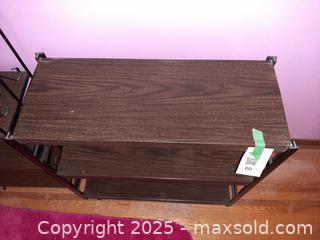 MaxSold Auction: Industrial-style three-tier shelving unit - London (Ontario, Canada) PARTNER MANAGED Estate Sale Online Auction - Alayne Crescent