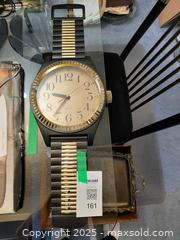 MaxSold Auction: Large vintage Marco Polo black and gold wristwatch wall clock - London (Ontario, Canada) PARTNER MANAGED Estate Sale Online Auction - Alayne Crescent