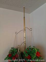 MaxSold Auction: MCM Brass tension pole plant stand with artificial plants - London (Ontario, Canada) PARTNER MANAGED Estate Sale Online Auction - Alayne Crescent