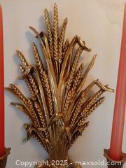 MaxSold Auction: MCM Dart Gold Wheat Sheave Wall Hanging Candle Holder   - London (Ontario, Canada) PARTNER MANAGED Estate Sale Online Auction - Alayne Crescent