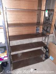 MaxSold Auction: MCM metal scroll design 5-shelf bookcase - London (Ontario, Canada) PARTNER MANAGED Estate Sale Online Auction - Alayne Crescent