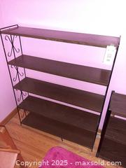 MaxSold Auction: Mid-century modern metal and wood bookshelf - London (Ontario, Canada) PARTNER MANAGED Estate Sale Online Auction - Alayne Crescent