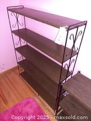 MaxSold Auction: Mid-century modern metal and wood bookshelf - London (Ontario, Canada) PARTNER MANAGED Estate Sale Online Auction - Alayne Crescent