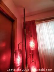 MaxSold Auction: Mid-century modern three-light tension pole lamp - London (Ontario, Canada) PARTNER MANAGED Estate Sale Online Auction - Alayne Crescent