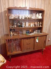 MaxSold Auction: Mid-century modern wood display cabinet hutch - London (Ontario, Canada) PARTNER MANAGED Estate Sale Online Auction - Alayne Crescent