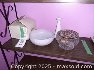 MaxSold Auction: Milk Glass & Princess House 24% Lead Crystal - London (Ontario, Canada) PARTNER MANAGED Estate Sale Online Auction - Alayne Crescent