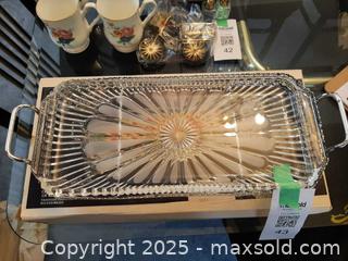 MaxSold Auction: *NEW* Royal Warwick silver-plated and glass serving dish - London (Ontario, Canada) PARTNER MANAGED Estate Sale Online Auction - Alayne Crescent