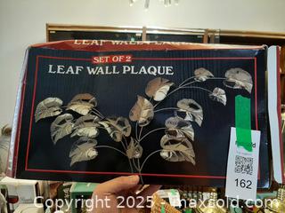 MaxSold Auction: *NEW* Vintage gold metal leaf wall plaque set of 2 - London (Ontario, Canada) PARTNER MANAGED Estate Sale Online Auction - Alayne Crescent