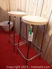 MaxSold Auction: Pair of French vintage Soudex vinyl bar stools - London (Ontario, Canada) PARTNER MANAGED Estate Sale Online Auction - Alayne Crescent