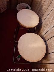 MaxSold Auction: Pair of French vintage Soudex vinyl bar stools - London (Ontario, Canada) PARTNER MANAGED Estate Sale Online Auction - Alayne Crescent