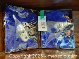 MaxSold Auction: Pair of Venetian-style masquerade masks - London (Ontario, Canada) PARTNER MANAGED Estate Sale Online Auction - Alayne Crescent