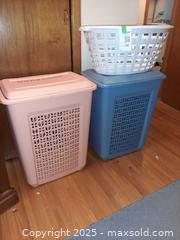 MaxSold Auction: Plastic laundry hampers and basket - London (Ontario, Canada) PARTNER MANAGED Estate Sale Online Auction - Alayne Crescent