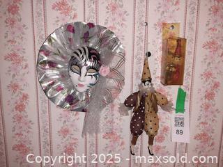 MaxSold Auction: Porcelain Wall Hanging Mask & Pierrot or harlequin clown figurines - London (Ontario, Canada) PARTNER MANAGED Estate Sale Online Auction - Alayne Crescent