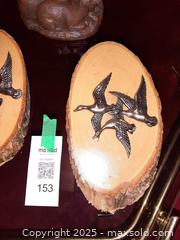 MaxSold Auction: Thorn Arts carved sculpture candle featuring an adult deer and a fawn and wall plaques - London (Ontario, Canada) PARTNER MANAGED Estate Sale Online Auction - Alayne Crescent