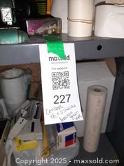 MaxSold Auction: Three shelves of assorted Office supplies  - London (Ontario, Canada) PARTNER MANAGED Estate Sale Online Auction - Alayne Crescent