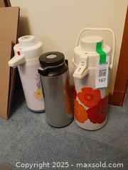 MaxSold Auction: Three vintage insulated airpot thermoses - London (Ontario, Canada) PARTNER MANAGED Estate Sale Online Auction - Alayne Crescent