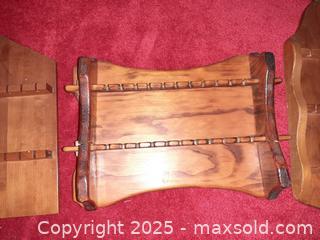 MaxSold Auction: Three wooden souvenir spoon display racks - London (Ontario, Canada) PARTNER MANAGED Estate Sale Online Auction - Alayne Crescent
