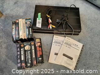 MaxSold Auction: Toshiba DVR620 DVD recorder/VCR combo unit and an assortment of VHS - London (Ontario, Canada) PARTNER MANAGED Estate Sale Online Auction - Alayne Crescent