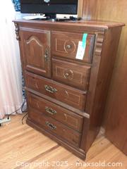 MaxSold Auction: Traditional wooden chest/tall dresser - London (Ontario, Canada) PARTNER MANAGED Estate Sale Online Auction - Alayne Crescent