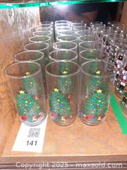 MaxSold Auction: Twelve Luminarc Noel Christmas Tree tumbler drinking glasses - London (Ontario, Canada) PARTNER MANAGED Estate Sale Online Auction - Alayne Crescent