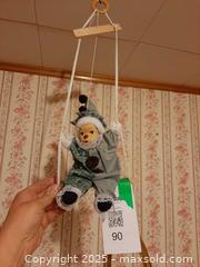 MaxSold Auction: Two Vintage Porcelain Clown Dolls On Wooden Swings - London (Ontario, Canada) PARTNER MANAGED Estate Sale Online Auction - Alayne Crescent