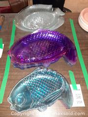 MaxSold Auction: Two vintage pressed glass fish-shaped serving dishes & more - London (Ontario, Canada) PARTNER MANAGED Estate Sale Online Auction - Alayne Crescent
