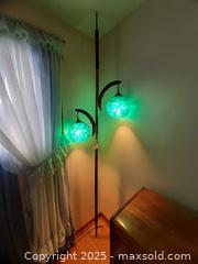 MaxSold Auction: Vintage Blue Lucite Ribbon Tension Pole Floor Lamp - London (Ontario, Canada) PARTNER MANAGED Estate Sale Online Auction - Alayne Crescent