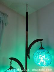 MaxSold Auction: Vintage Blue Lucite Ribbon Tension Pole Floor Lamp - London (Ontario, Canada) PARTNER MANAGED Estate Sale Online Auction - Alayne Crescent