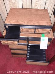 MaxSold Auction: Vintage faux woodgrain VHS & cassette tape storage drawers - London (Ontario, Canada) PARTNER MANAGED Estate Sale Online Auction - Alayne Crescent