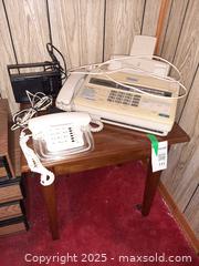 MaxSold Auction: Vintage fax machine, telephone, radio and small side table - London (Ontario, Canada) PARTNER MANAGED Estate Sale Online Auction - Alayne Crescent