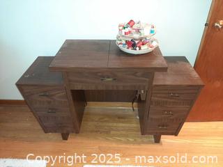 MaxSold Auction: Vintage Morse Apollo 6400 Fotomatic Sewing Machine in original cabinet  - London (Ontario, Canada) PARTNER MANAGED Estate Sale Online Auction - Alayne Crescent