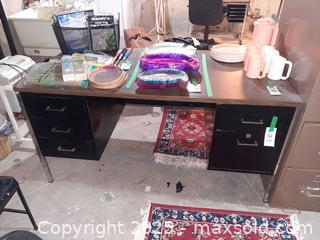 MaxSold Auction: Vintage steel tanker desk and rolling chair - London (Ontario, Canada) PARTNER MANAGED Estate Sale Online Auction - Alayne Crescent