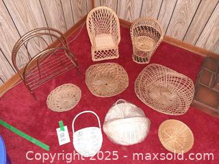 MaxSold Auction: Wicker & Brass Assortment - London (Ontario, Canada) PARTNER MANAGED Estate Sale Online Auction - Alayne Crescent