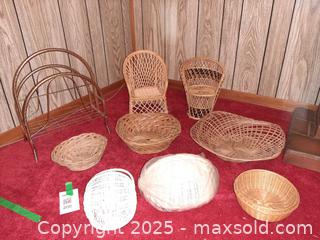 MaxSold Auction: Wicker & Brass Assortment - London (Ontario, Canada) PARTNER MANAGED Estate Sale Online Auction - Alayne Crescent