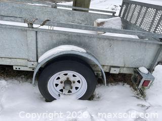 MaxSold Auction: Snowbear Open Utility Trailer system and a Condor Pit-Stop/Trailer Stop Motorcycle Wheel Chock.  - Hope (British Columbia, Canada) SELLER MANAGED Estate Sale Online Auction -  Walnut Drive