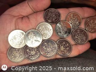 MaxSold Auction: lot of 12 Canadian 50 cent coins lot - South Frontenac (Ontario, Canada) SELLER MANAGED Downsizing Online Auction - Battersea Road