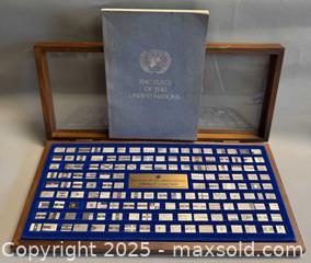 MaxSold Auction: 1978 &#34;The Flags of the United Nations&#34; Mini Ingot 925 STERLING SILVER Collection - Toronto (Ontario, Canada) PARTNER MANAGED Reseller Online Auction - Queen Street West