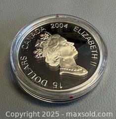 MaxSold Auction: 2004 Lunar Royal Canadian Mint $15 Year 0f The Monkey STERLING SILVER Coin in Original Case - Toronto (Ontario, Canada) PARTNER MANAGED Reseller Online Auction - Queen Street West