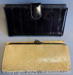 MaxSold Auction: (2) Pre-Loved Wallets (Bic-Star EEL Skin)  - Toronto (Ontario, Canada) PARTNER MANAGED Reseller Online Auction - Queen Street West