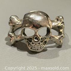 MaxSold Auction: (3) Silver Plated Skull Rings  - Toronto (Ontario, Canada) PARTNER MANAGED Reseller Online Auction - Queen Street West
