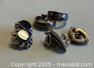 MaxSold Auction: (4) Pairs of 925 SILVER Earrings - Marked  - Toronto (Ontario, Canada) PARTNER MANAGED Reseller Online Auction - Queen Street West